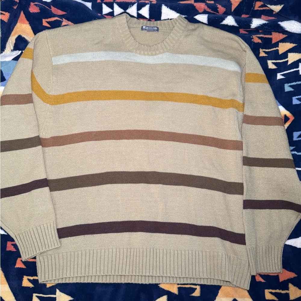 Vintage Koman  Stripped Sweater Men’s 2xl Y2K Vibes